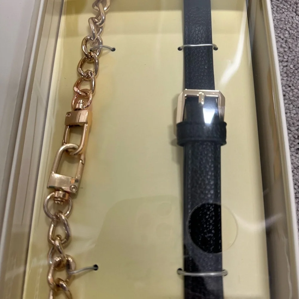 Black Leather Universal Crossbody Phone Strap